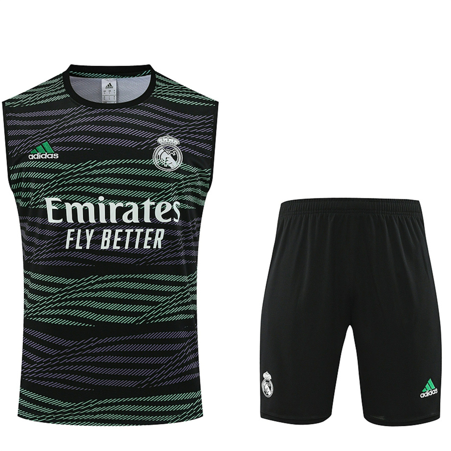 Real Madrid 23-24 Striped Training Vest Suit - SOCCERDEALSHOP