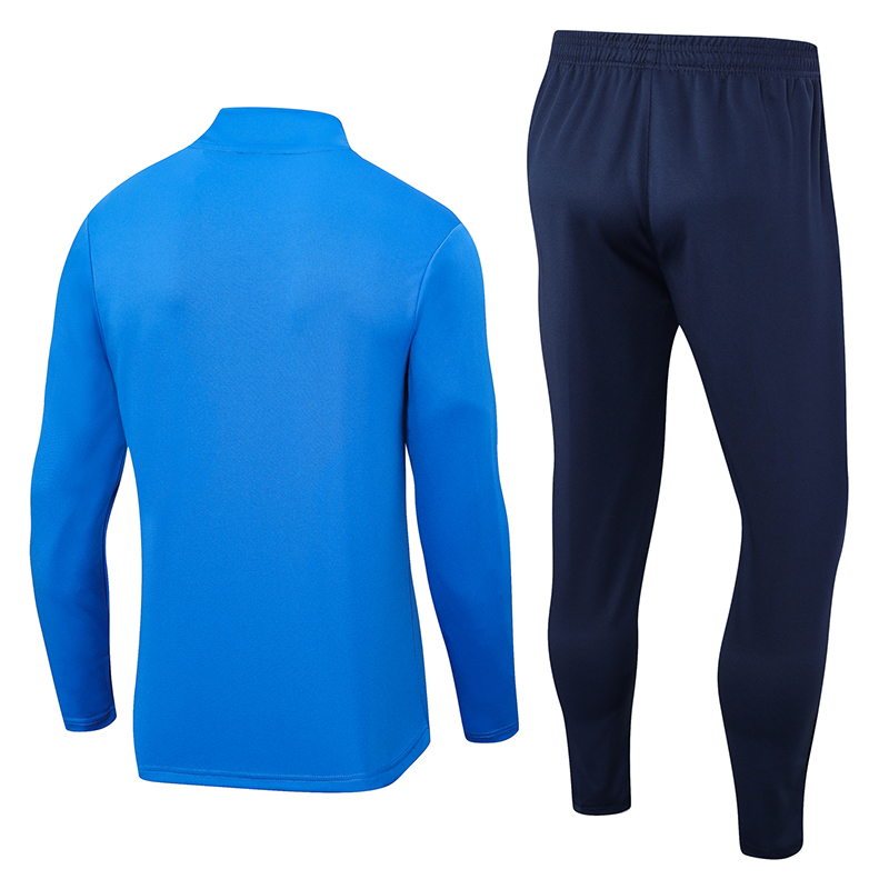 Roma 23-24 Long Sleeve Training Set -Blue - SOCCERDEALSHOP