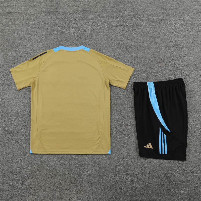 Argentina 2024 Short-Sleeve Training Set - Gold - SOCCERDEALSHOP