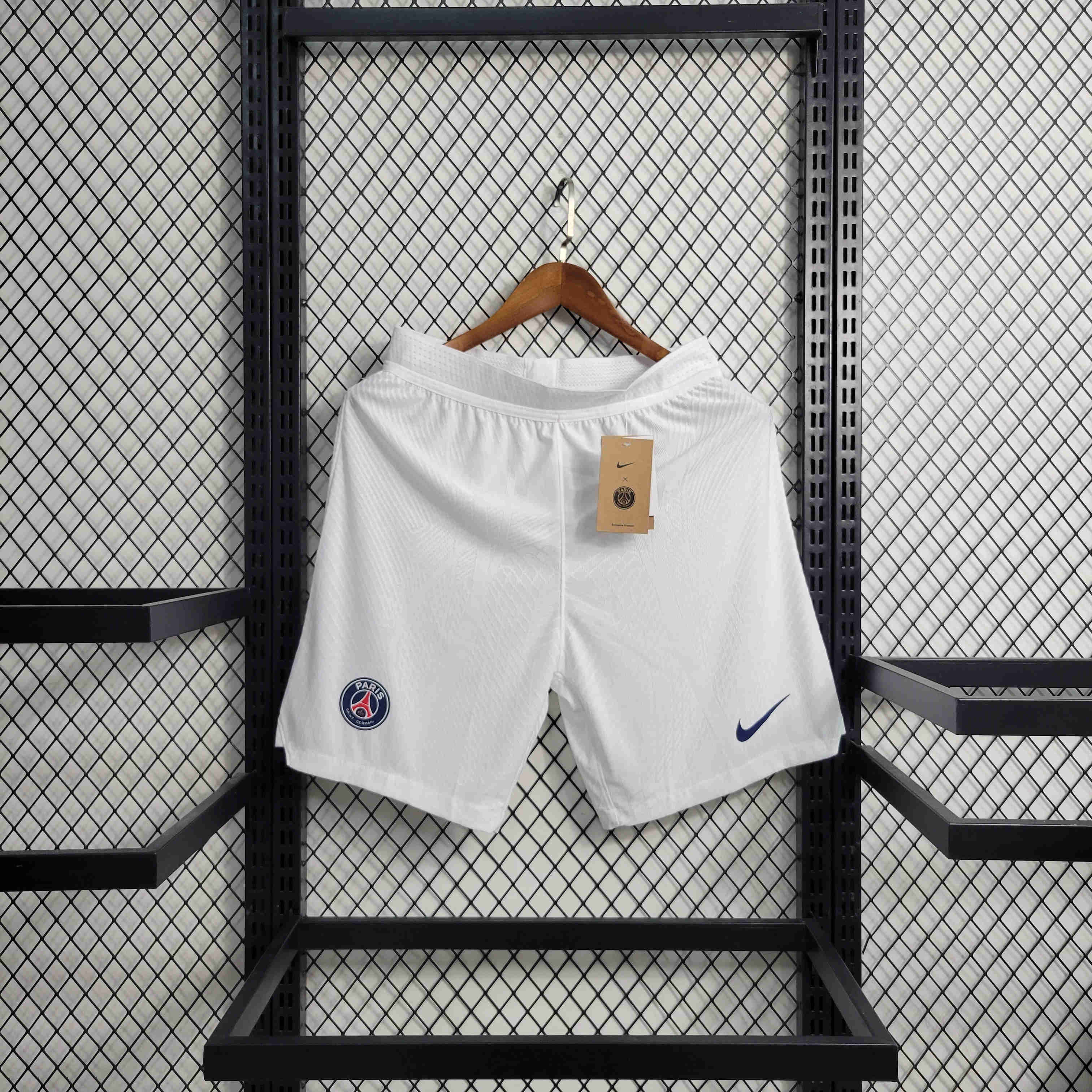 Paris Saint Germain PSG 23-24 White Shorts - Player Version - SOCCERDEALSHOP