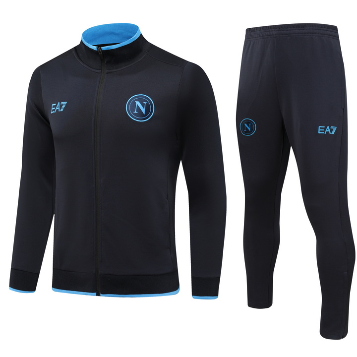 Napoli 23-24 Long Sleeve Training Set - Black - SOCCERDEALSHOP