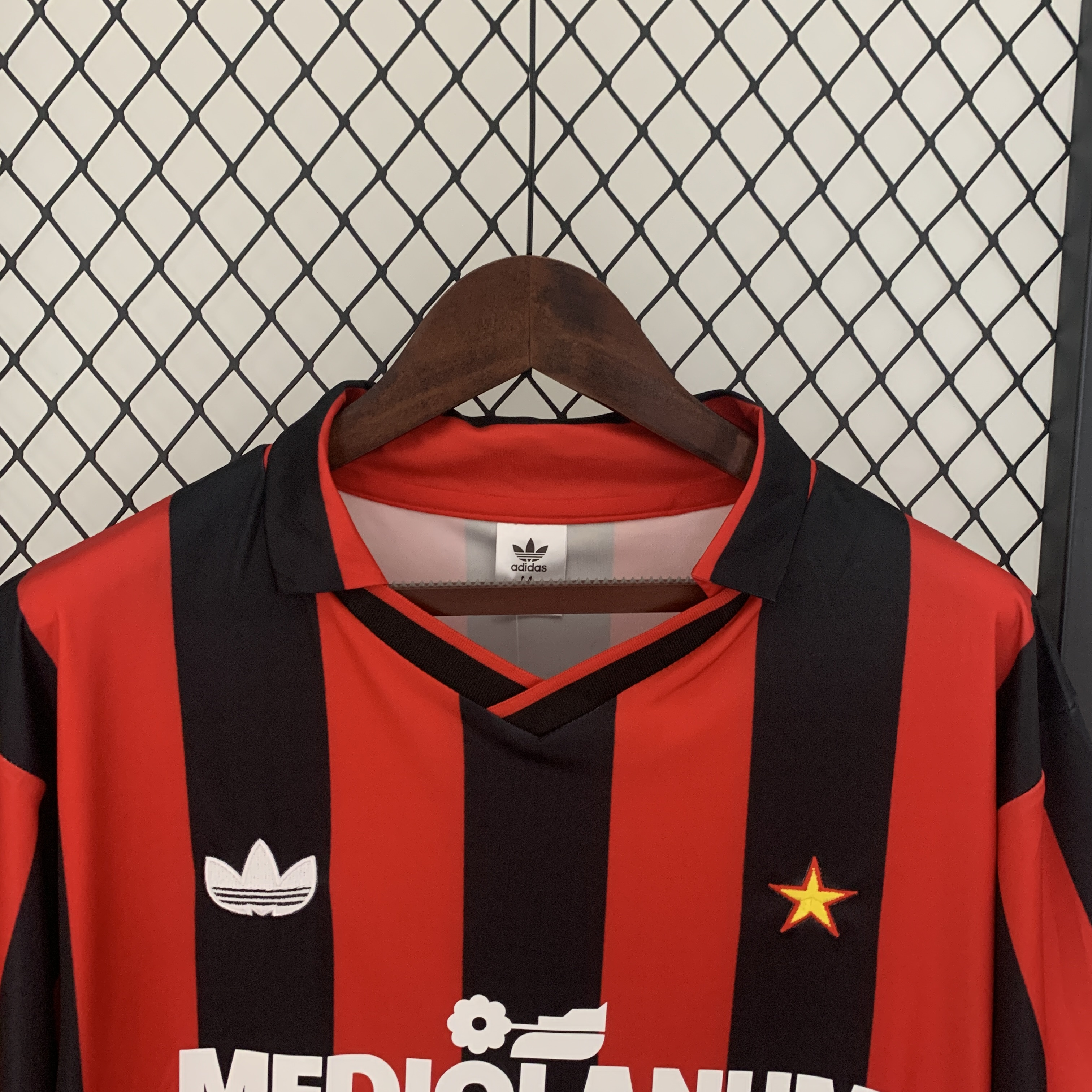 Retro AC Milan 90-91 Home Stadium Jersey - SOCCERDEALSHOP