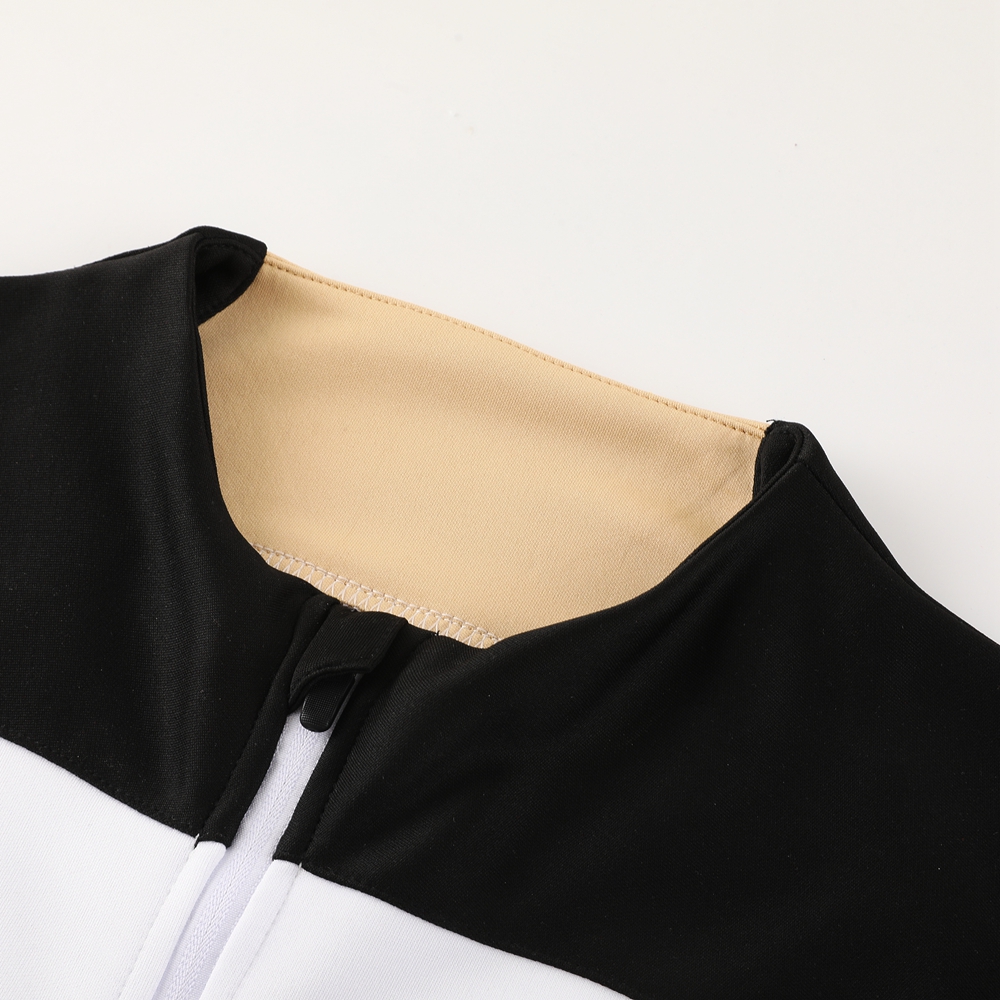 Che 23-24 Jacket Training Tracksuit - Black and White - SOCCERDEALSHOP