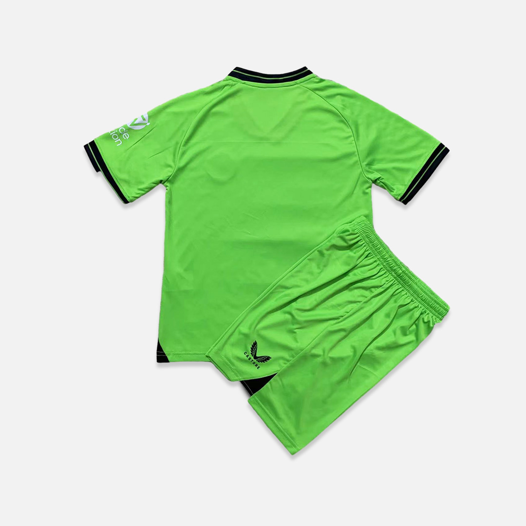 Aston Villa 23-24 Green Goalkeeper Kids Kit - SOCCERDEALSHOP