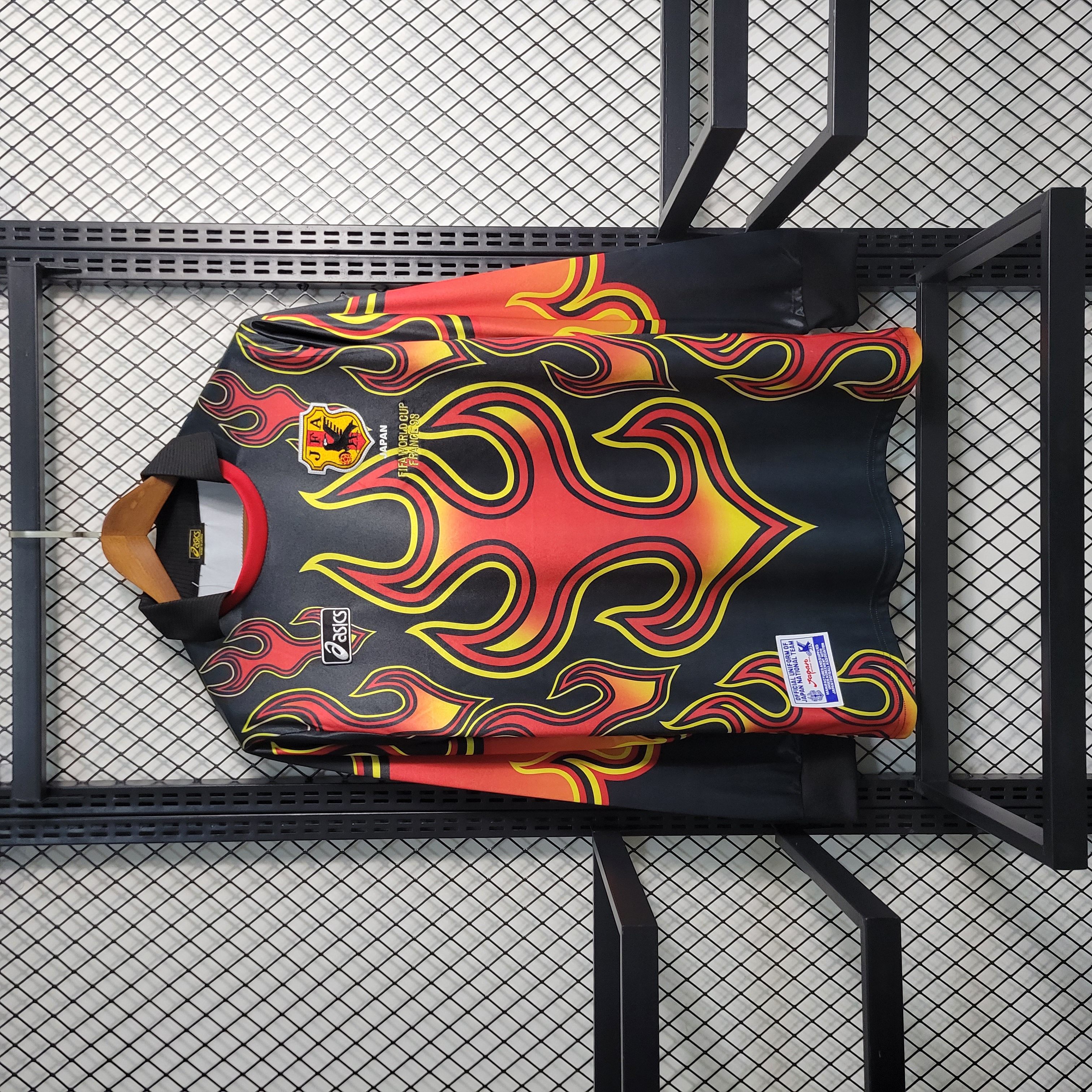 Retro Japan 1998 Red Flame Goalkeeper Jersey - SOCCERDEALSHOP