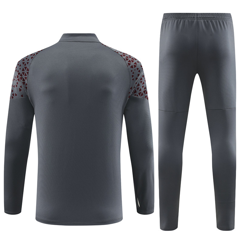 Manchester City 23-24 Long Sleeve Training Set -Dark Grey - SOCCERDEALSHOP