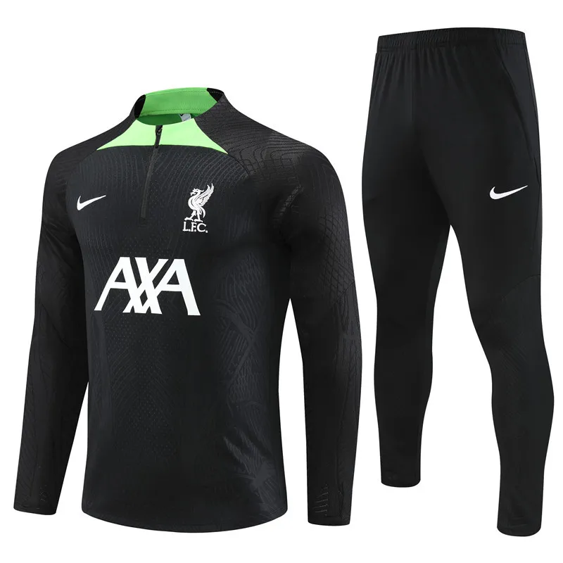 23-24 Liverpool Black Long Sleeve Training Set - SOCCERDEALSHOP