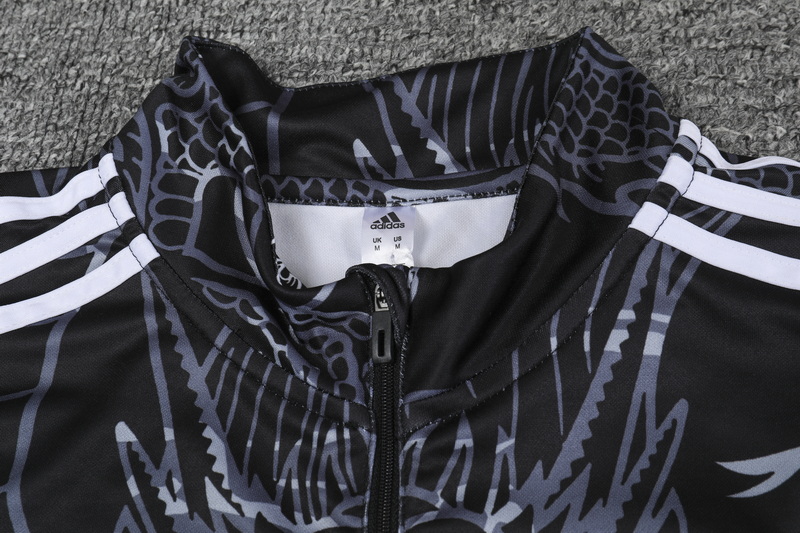 Real Madrid 23-24 Long Sleeve Training Set - Black Dragon - SOCCERDEALSHOP