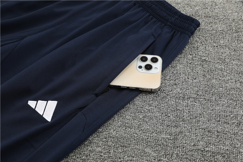 Real Madrid 23-24 Long Sleeve Training Set -White and Black - SOCCERDEALSHOP