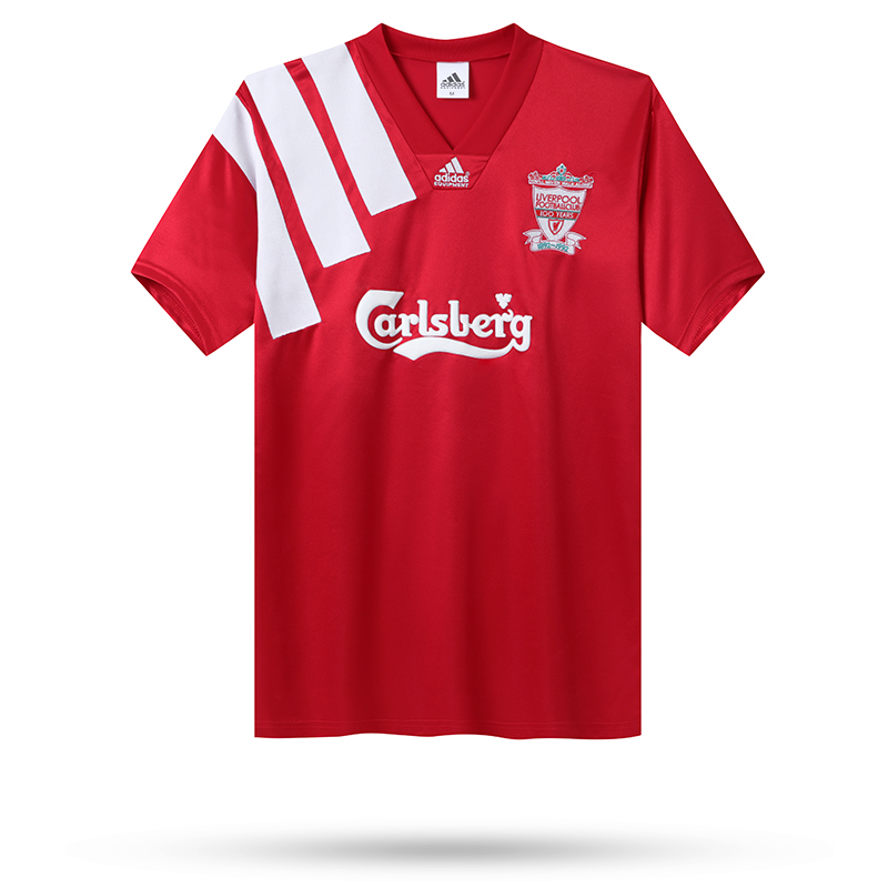 Retro Liverpool 1992-93 100 YEARS Home Stadium Jersey - SOCCERDEALSHOP