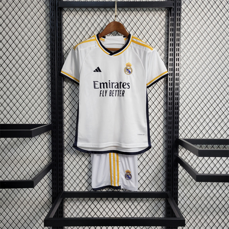 Real Madrid 23/24 Home Kids Kit - SOCCERDEALSHOP