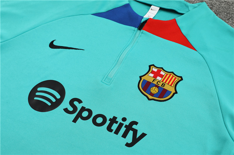 B.A.R.S.A 23-24 Kids Long Sleeve Training Set Lake Blue - SOCCERDEALSHOP