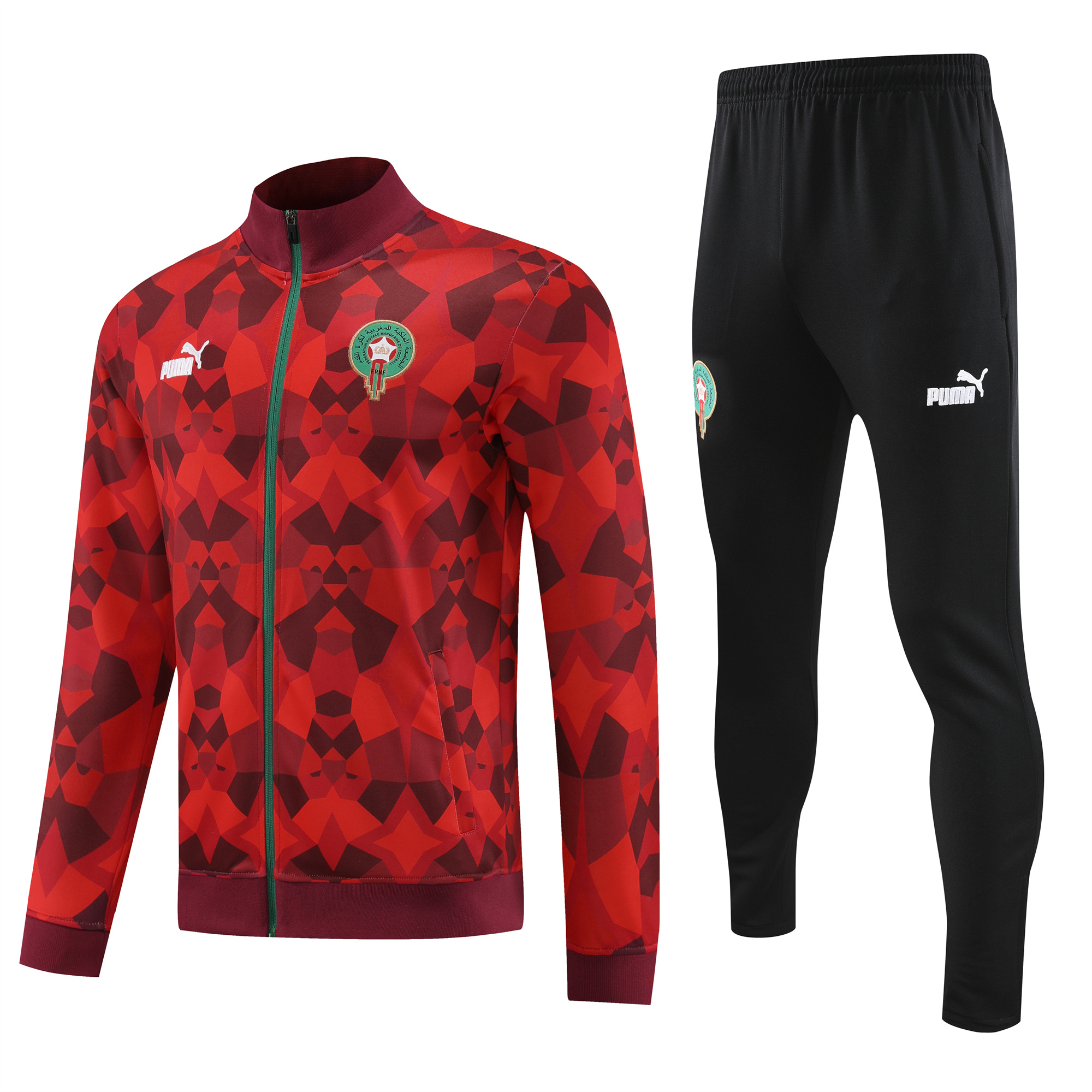 Morocco 23-24 Jacket Training Tracksuit - Red - SOCCERDEALSHOP