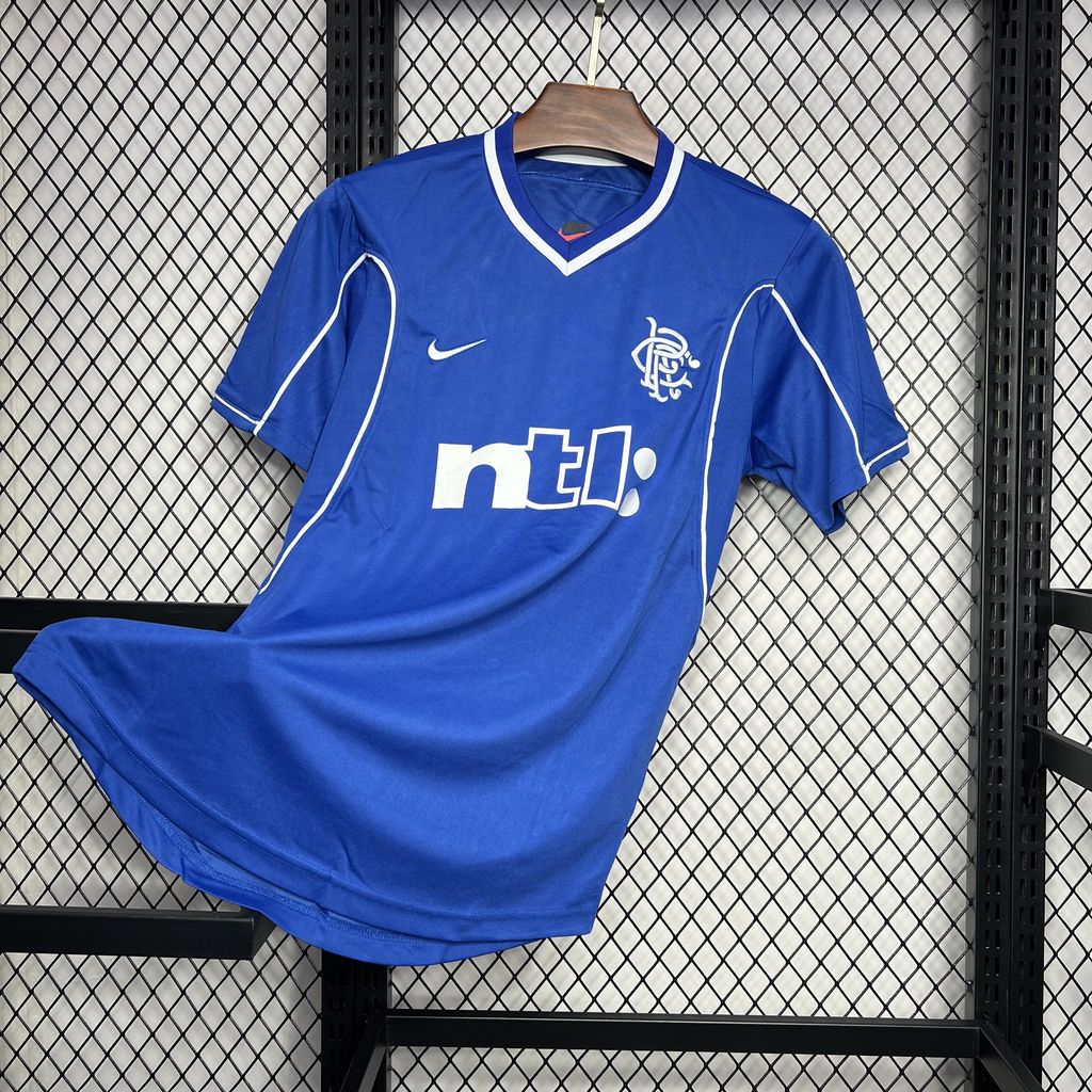 Retro Glasgow Rangers 1999-01 Home Stadium Jersey - SOCCERDEALSHOP