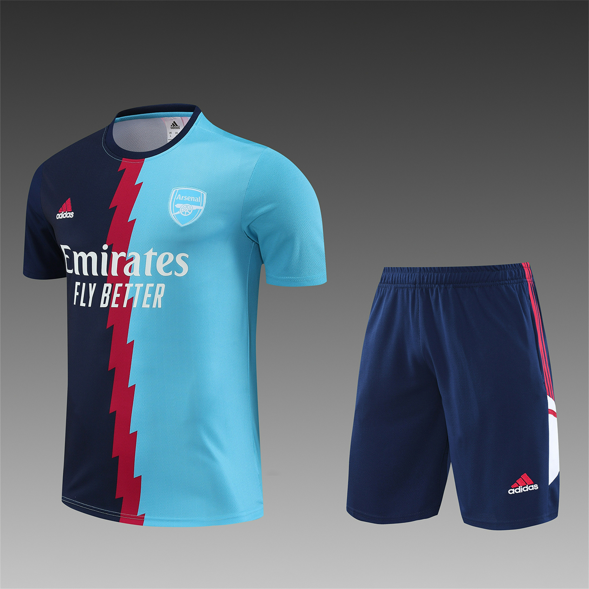 Arsenal 23-24 Short-Sleeve Training Set - Blue - SOCCERDEALSHOP