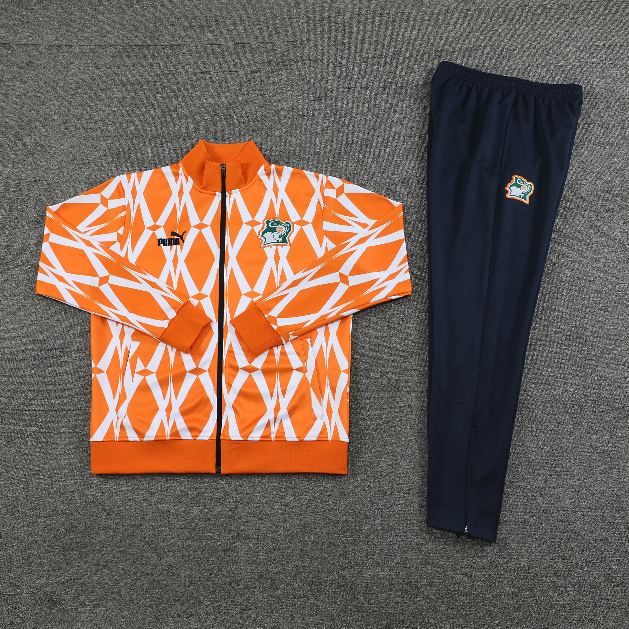 Cote d'Ivoire 23-24 Jacket Training Tracksuit - Orange - SOCCERDEALSHOP