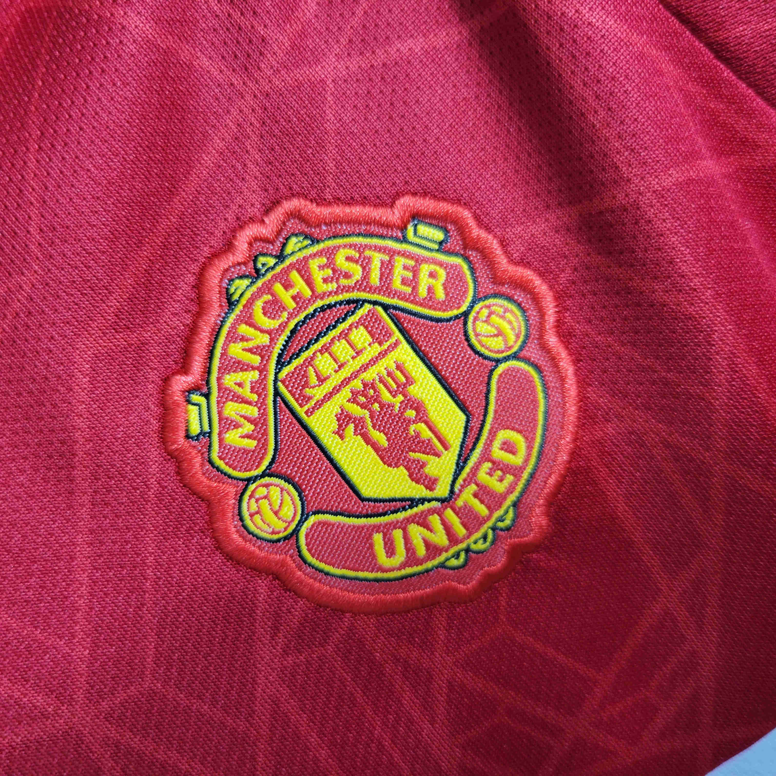 23-24 Manchester United Home Baby Kit Crawling Suit Size 9-12 - SOCCERDEALSHOP