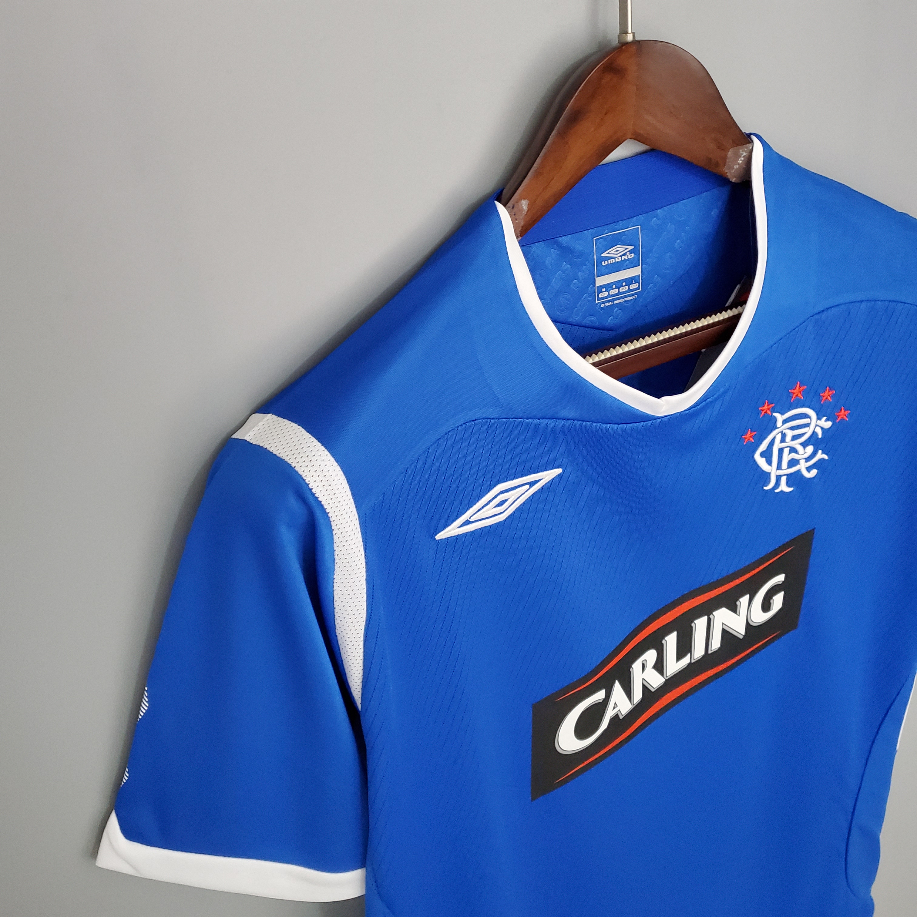 Retro Glasgow Rangers 08-09 Home Stadium Jersey - SOCCERDEALSHOP
