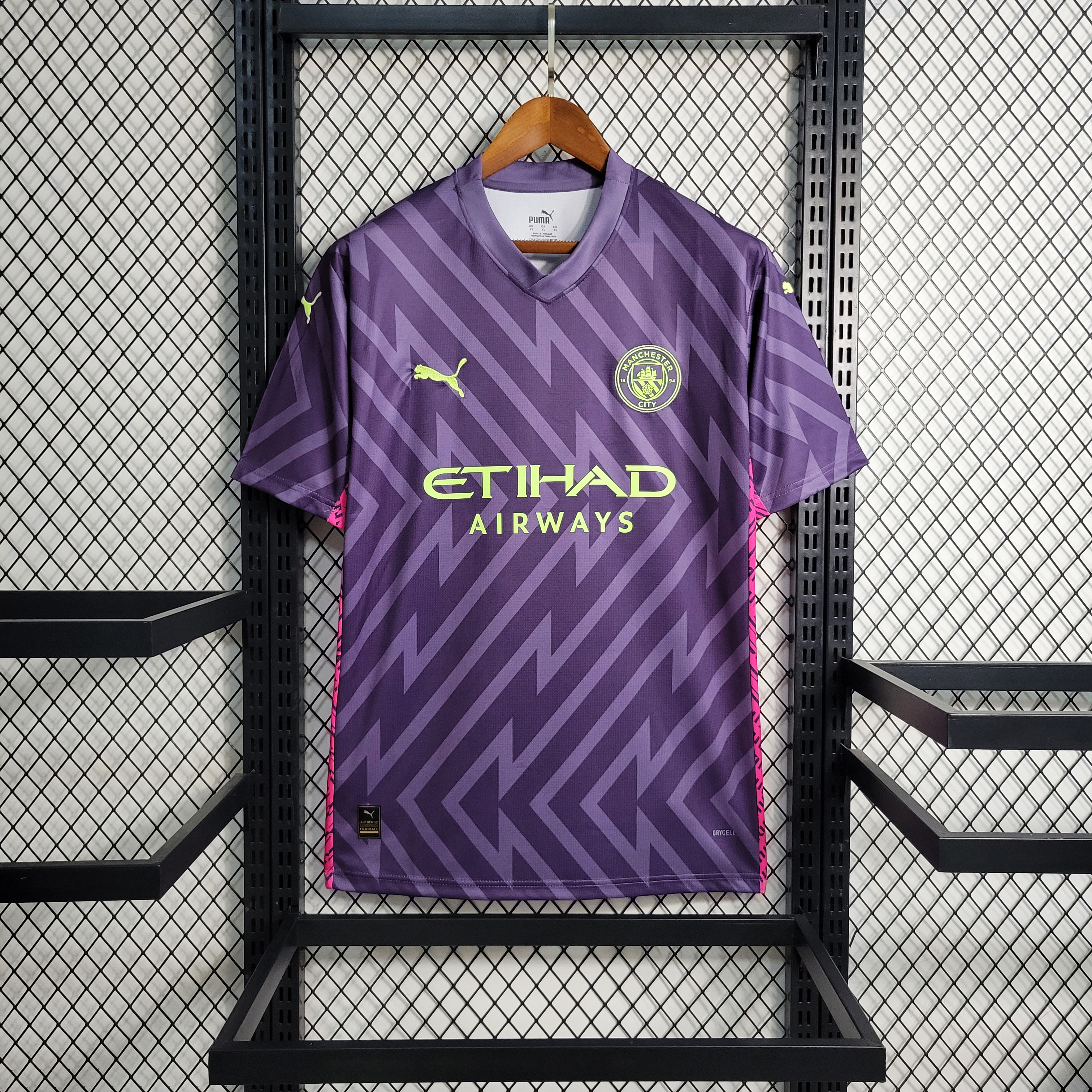 23-24 Manchester City Purple Goal Keeper Fans Jersey - SOCCERDEALSHOP