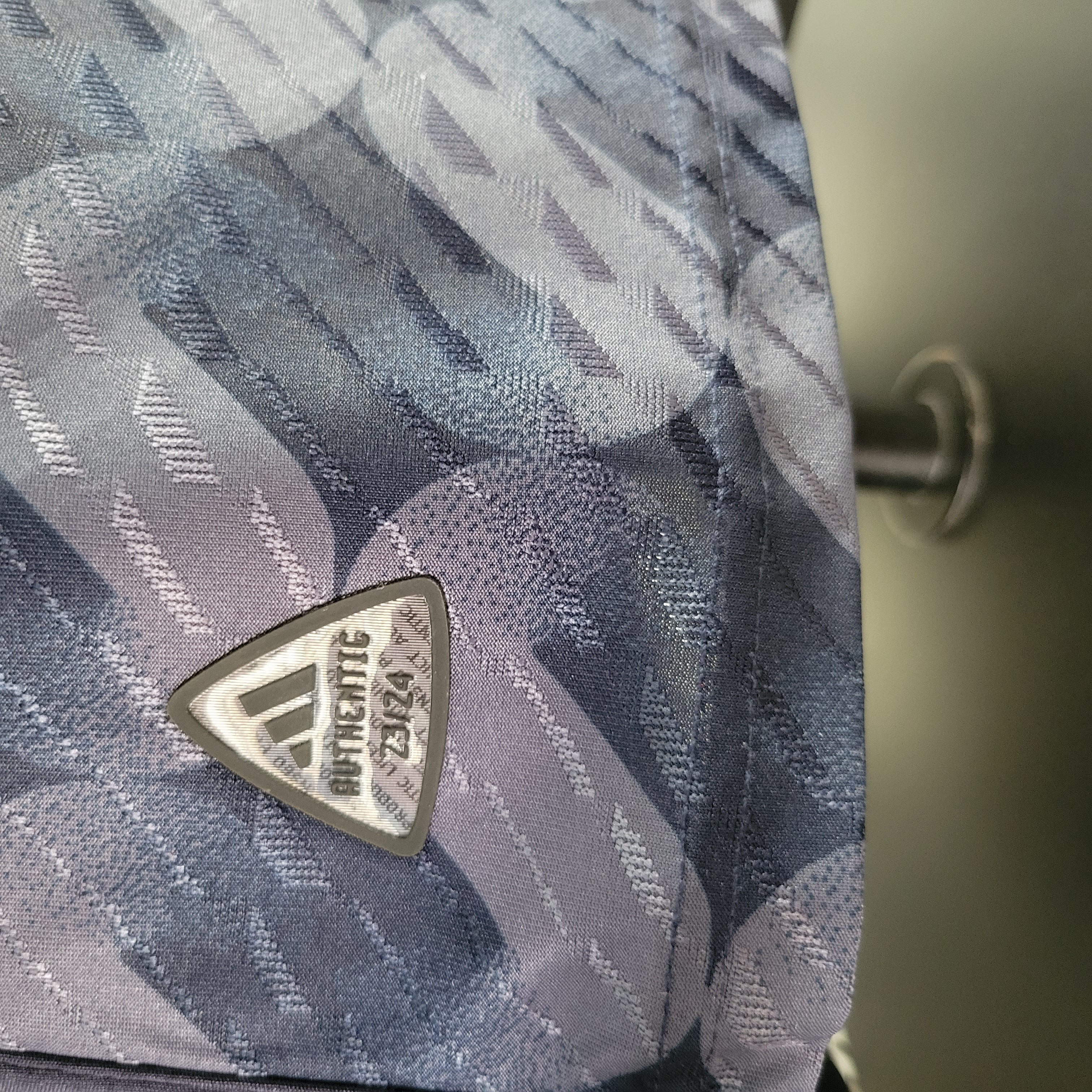 Real Madrid 23-24 Away Blue Jersey - Player Version ( with POP ART Number) - SOCCERDEALSHOP