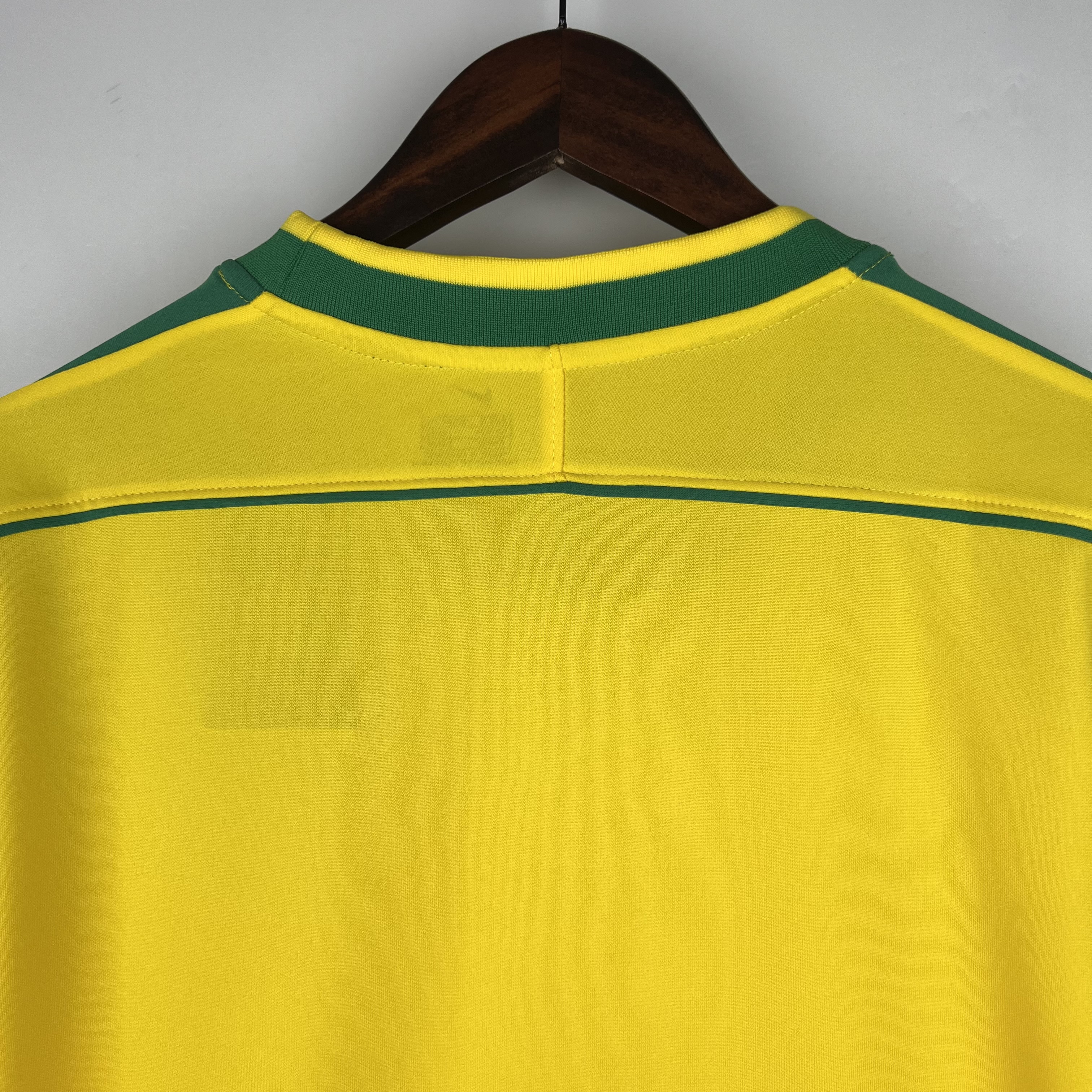Retro Brazil 1998 Home Stadium Long Sleeve Jersey - SOCCERDEALSHOP