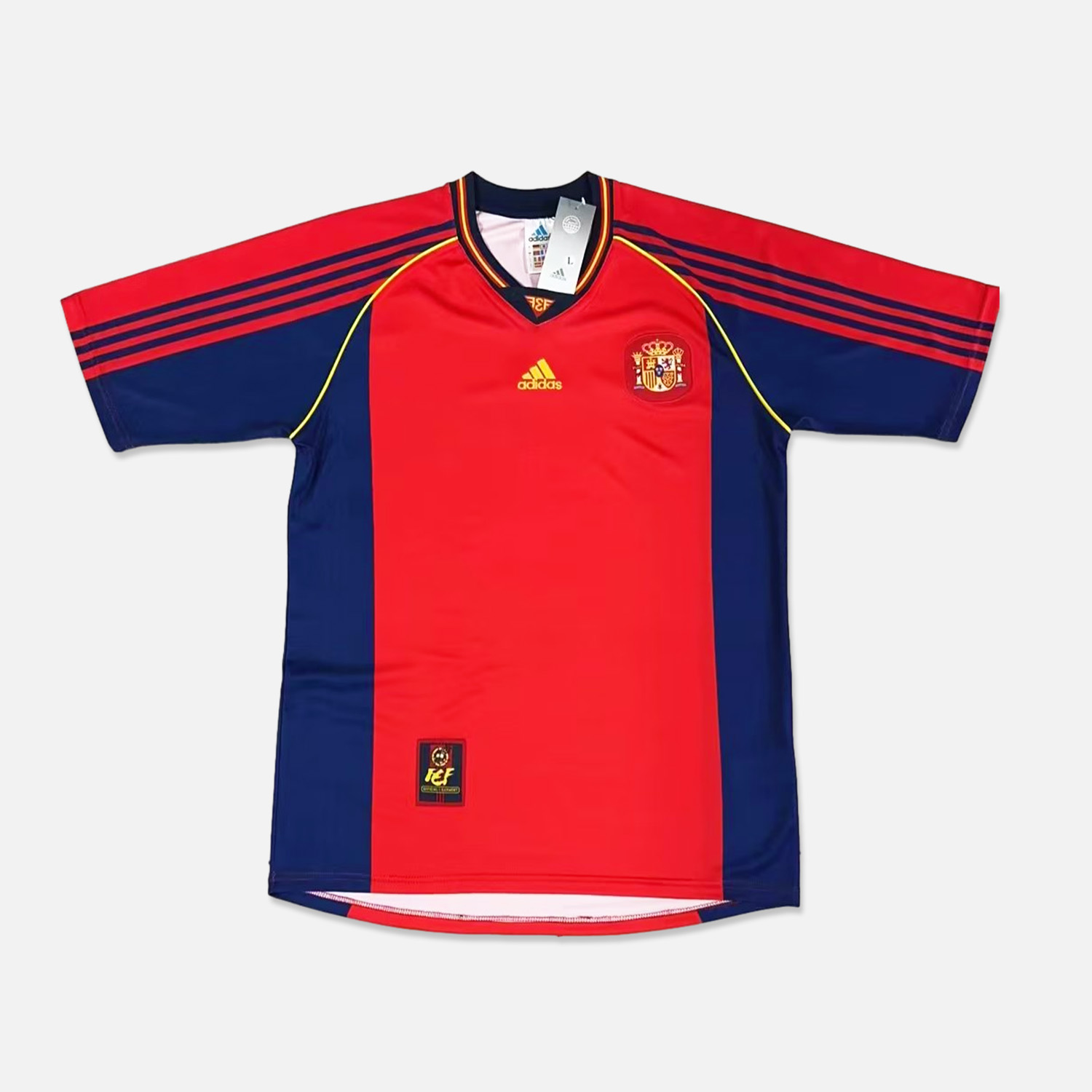 Retro Spain 1998-99 Home Stadium Jersey - SOCCERDEALSHOP
