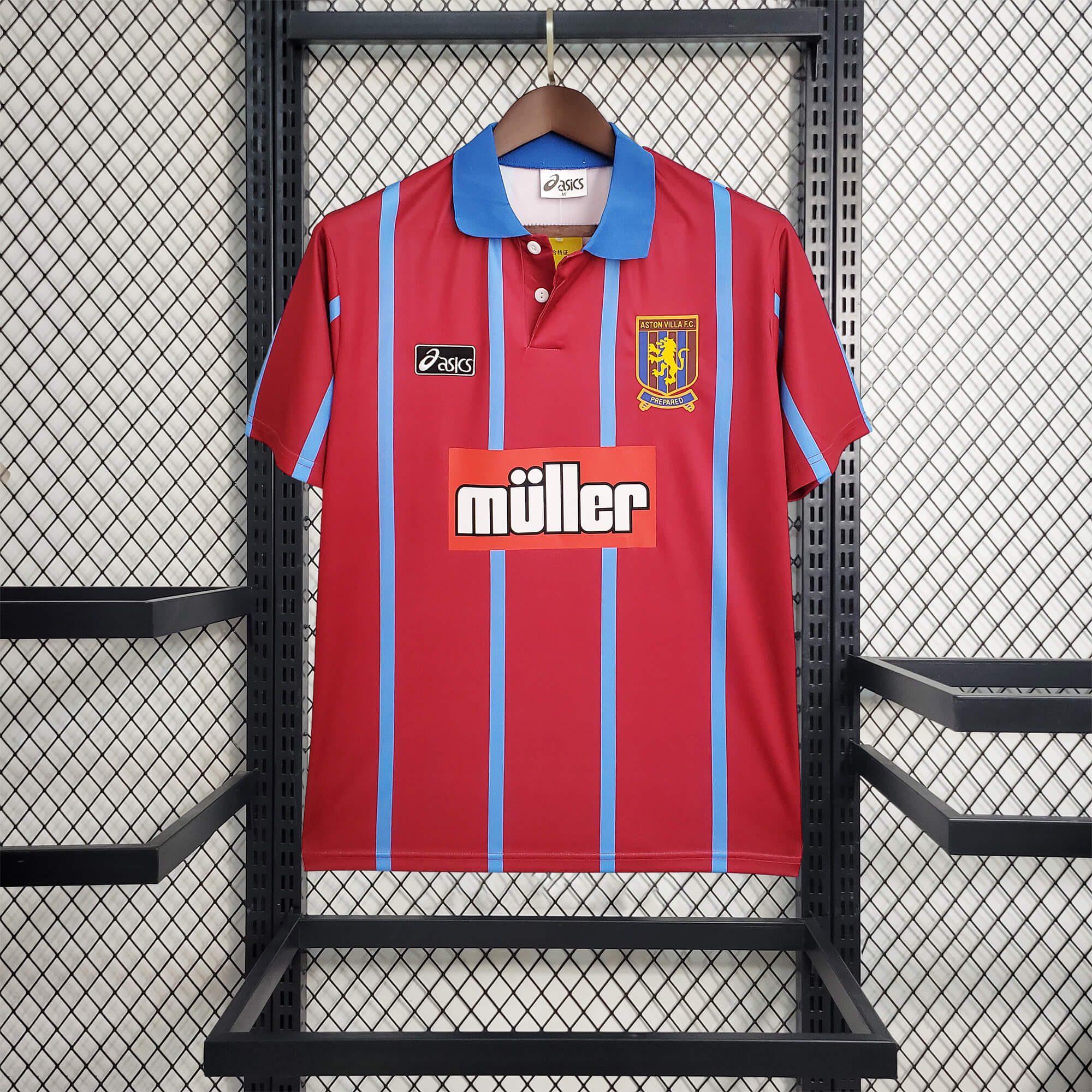 Retro Aston Villa 1993-95 Home Stadium Jersey - SOCCERDEALSHOP