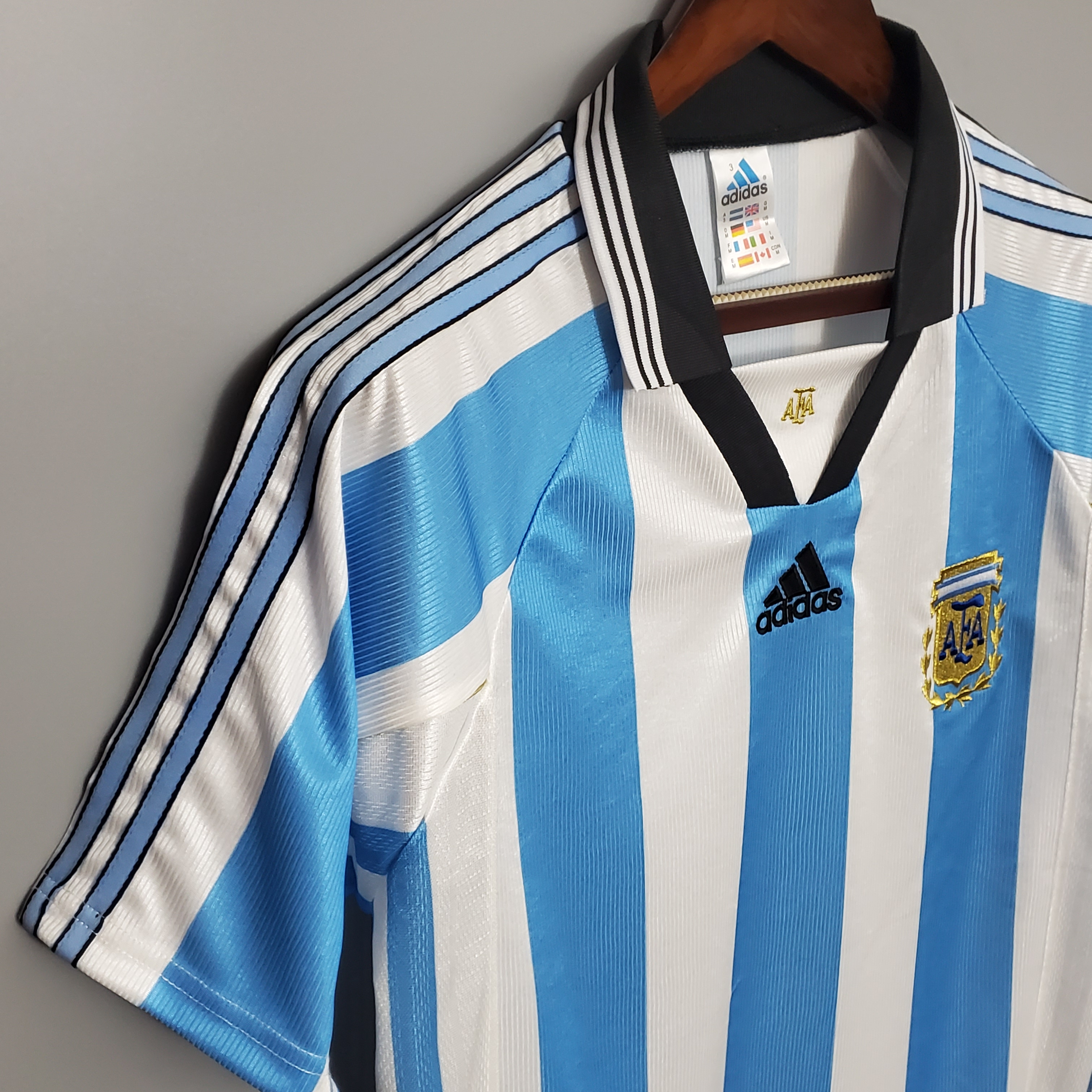Retro Argentina 1998 Home Stadium Jersey - SOCCERDEALSHOP