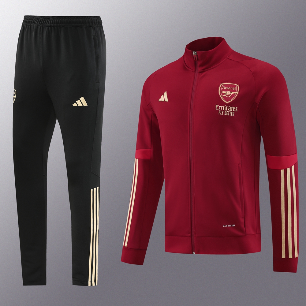 Arsenal 23-24 Jacket Training Tracksuit - Deep Red - SOCCERDEALSHOP
