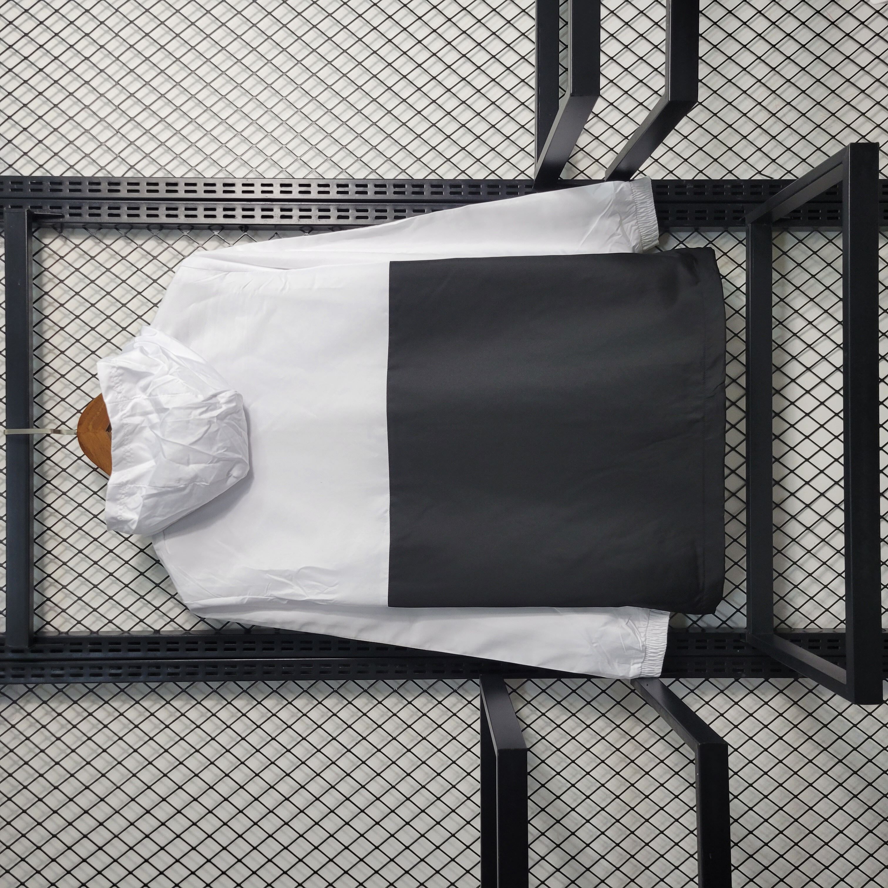 Belgium 23-24 Player Windbreaker Jacket - Black & White - SOCCERDEALSHOP