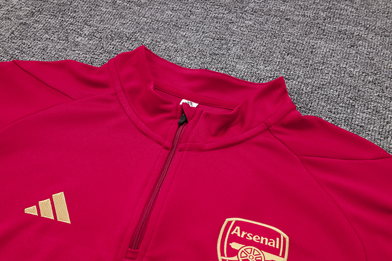 Arsenal 23-24 Long Sleeve Training Set -Red - SOCCERDEALSHOP
