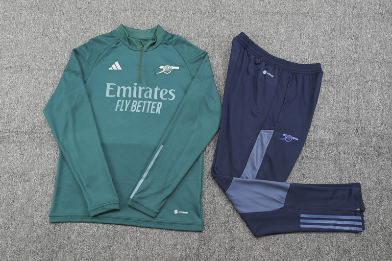 Arsenal 23-24 Long Sleeve Training Set - Green - SOCCERDEALSHOP