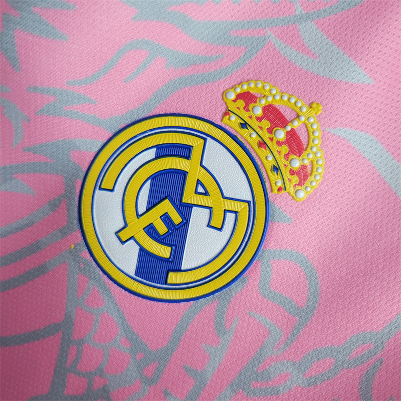 23/24 Real Madrid Dragon Pink Jersey - Fans Version - SOCCERDEALSHOP