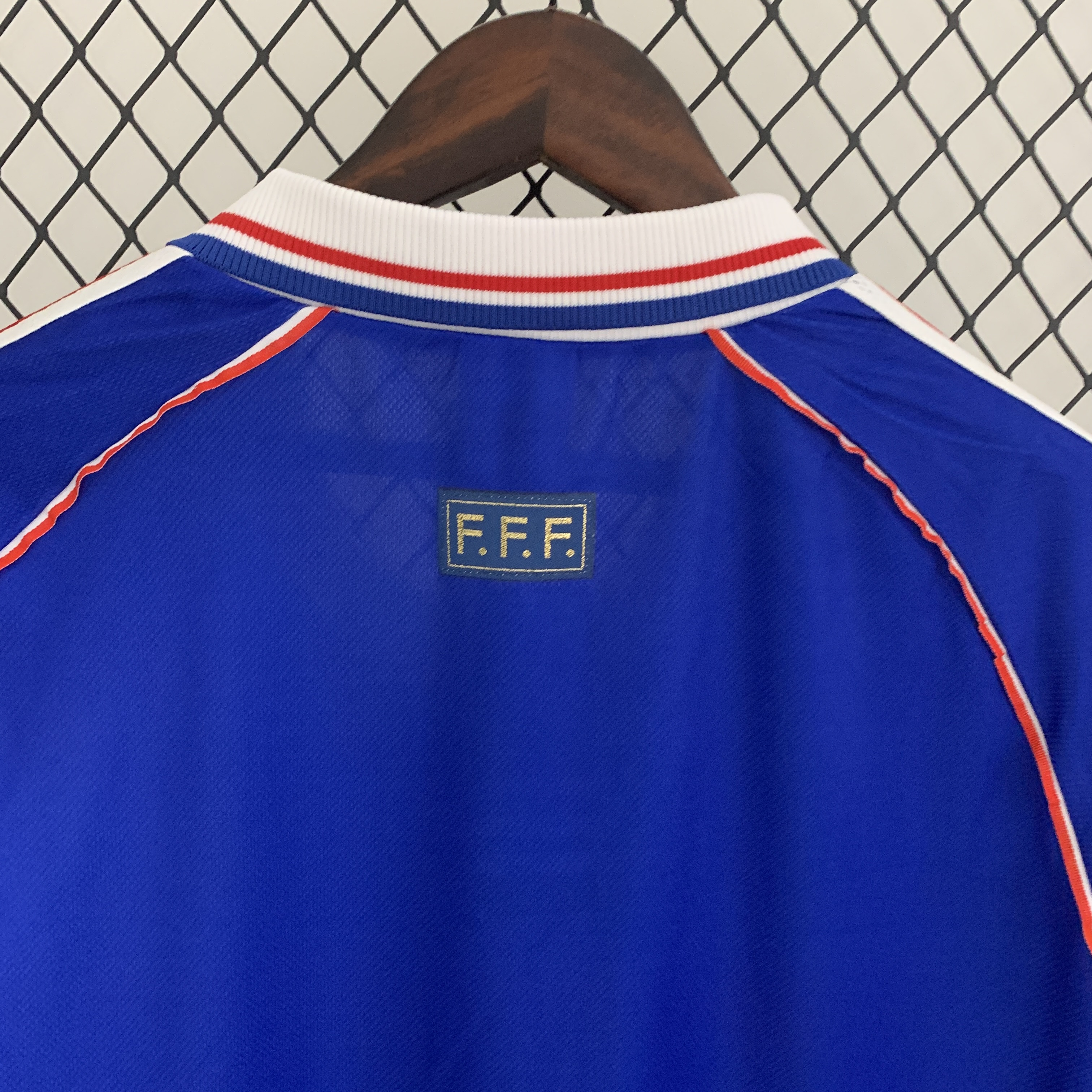Retro France 1998 Home Stadium Long Sleeve Jersey - SOCCERDEALSHOP