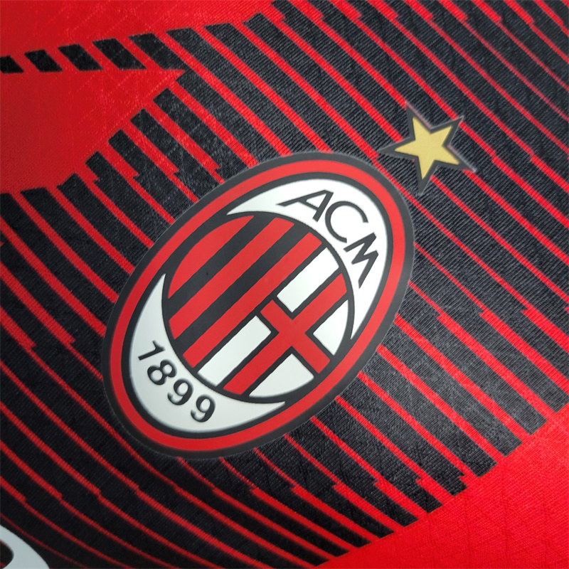 AC Milan 23-24 Home Stadium Jersey - Player Version - SOCCERDEALSHOP