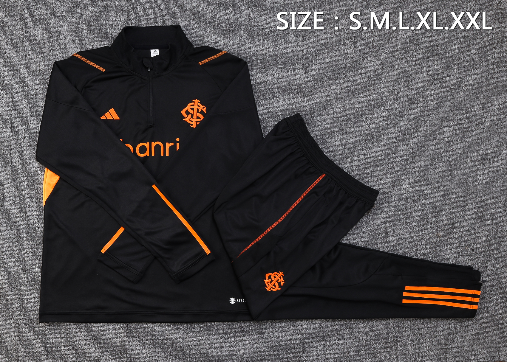 Sport Club Internacional 23-24 Long Sleeve Training Set -Black - SOCCERDEALSHOP