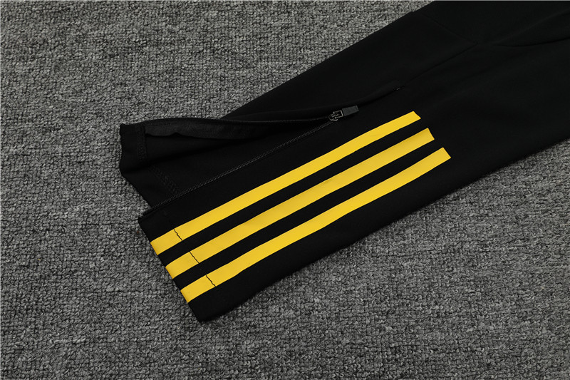 Algeria 23-24 Kids Long Sleeve Training Set Black and White - SOCCERDEALSHOP