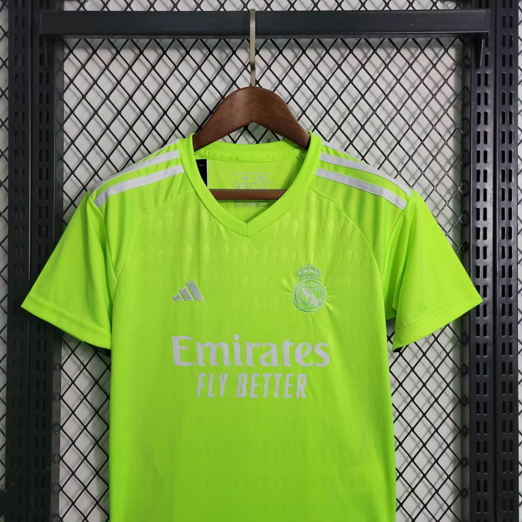 Real Madrid 23-24 Green Goalkeeper Kids Kit - SOCCERDEALSHOP