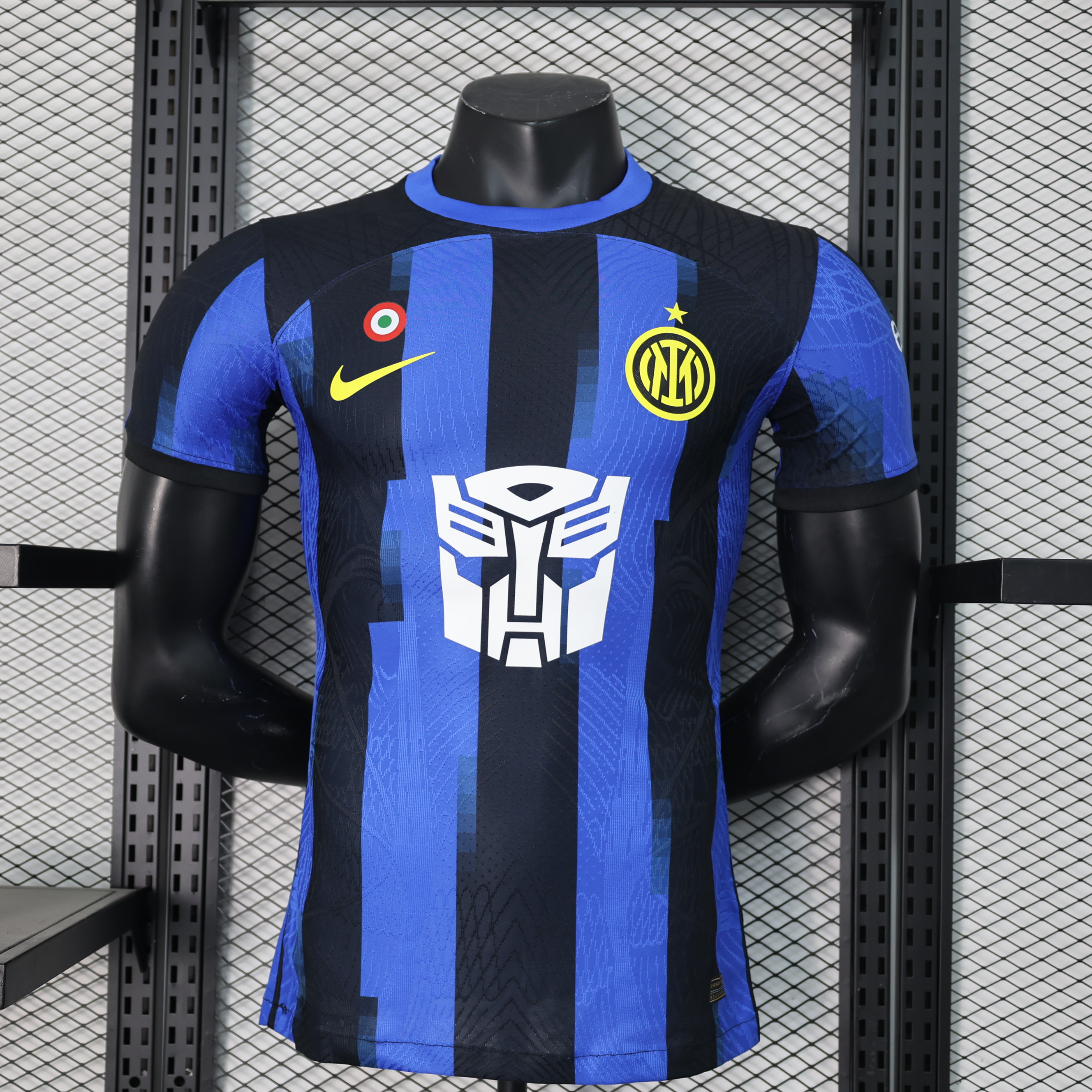 Inter Milan 23-24 Home Stadium Transformers Edition Jersey - Player Version - SOCCERDEALSHOP