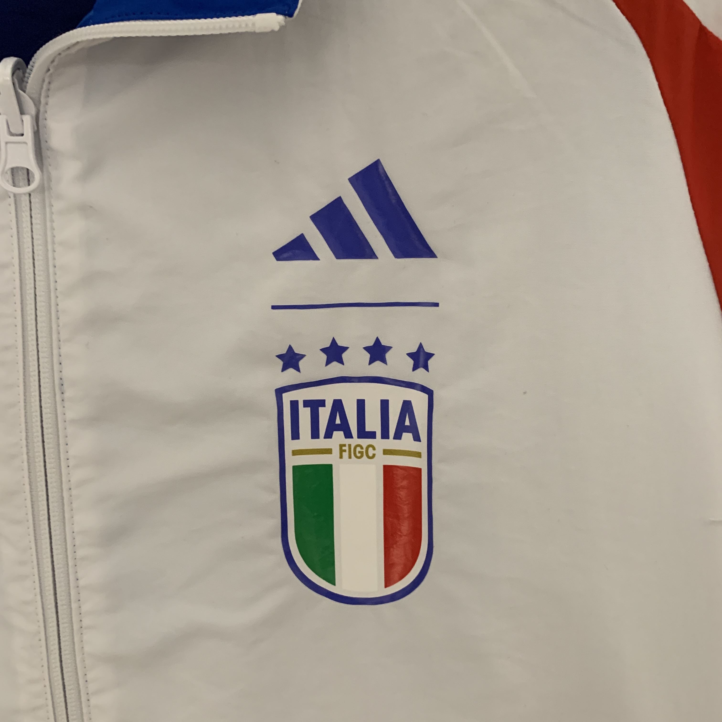 Italy 23-24 Double Sided Windbreaker - Blue & White - SOCCERDEALSHOP