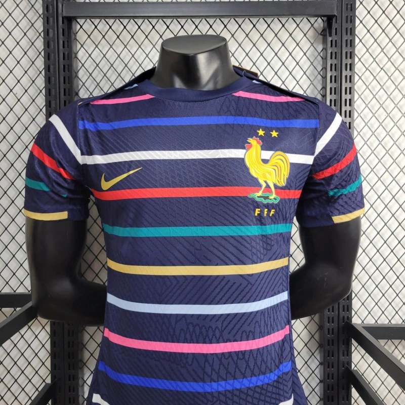 France 2024 Stripe Training Jersey - Player Version - SOCCERDEALSHOP