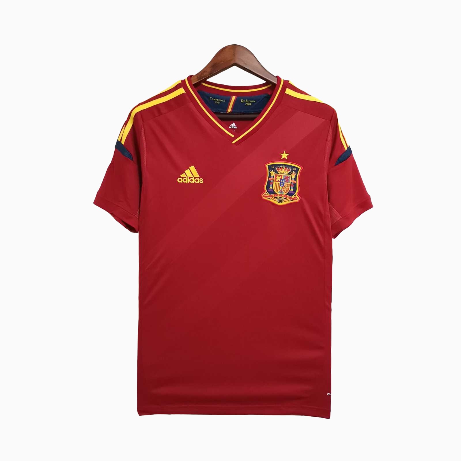 Retro Spain 2012 Home Stadium Jersey - SOCCERDEALSHOP