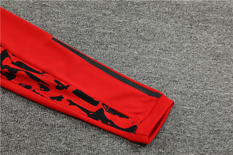 Manchester United 23-24 Kids Long Sleeve Training Set Red Camouflage - SOCCERDEALSHOP