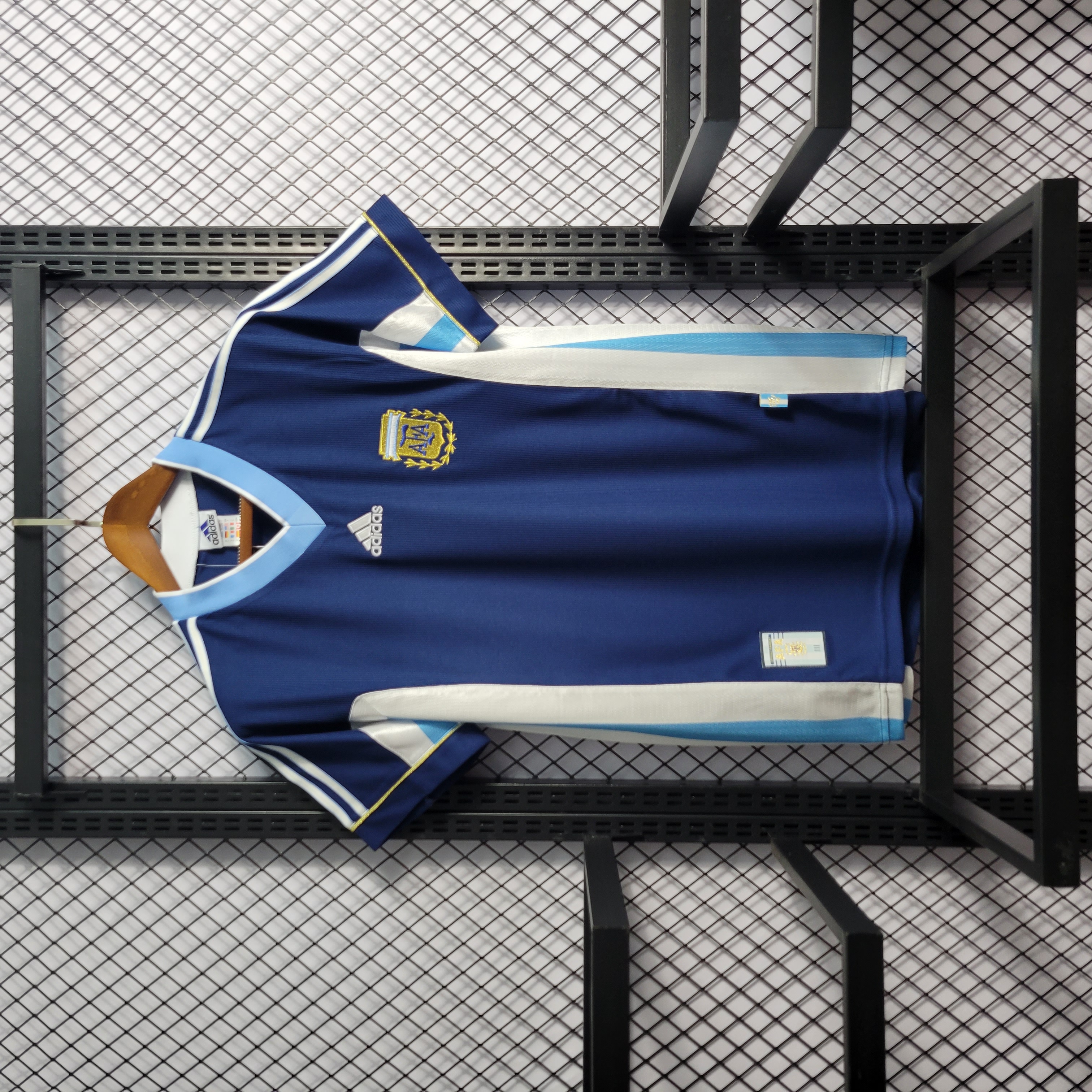 Retro Argentina 1998 Away Stadium Jersey - SOCCERDEALSHOP