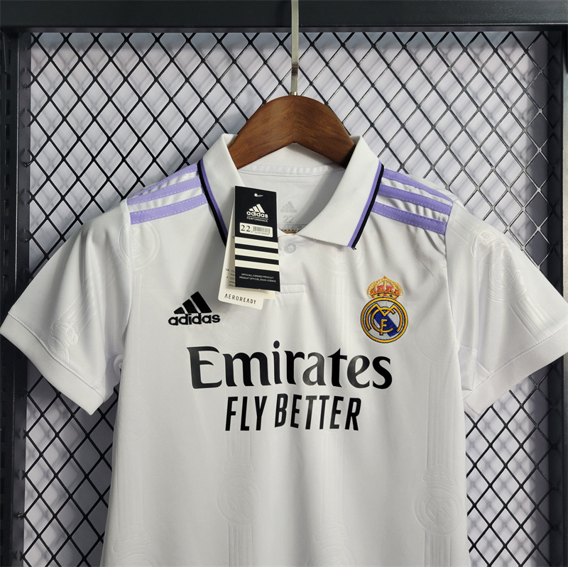 Real Madrid 22-23 Home Kids Kit - SOCCERDEALSHOP