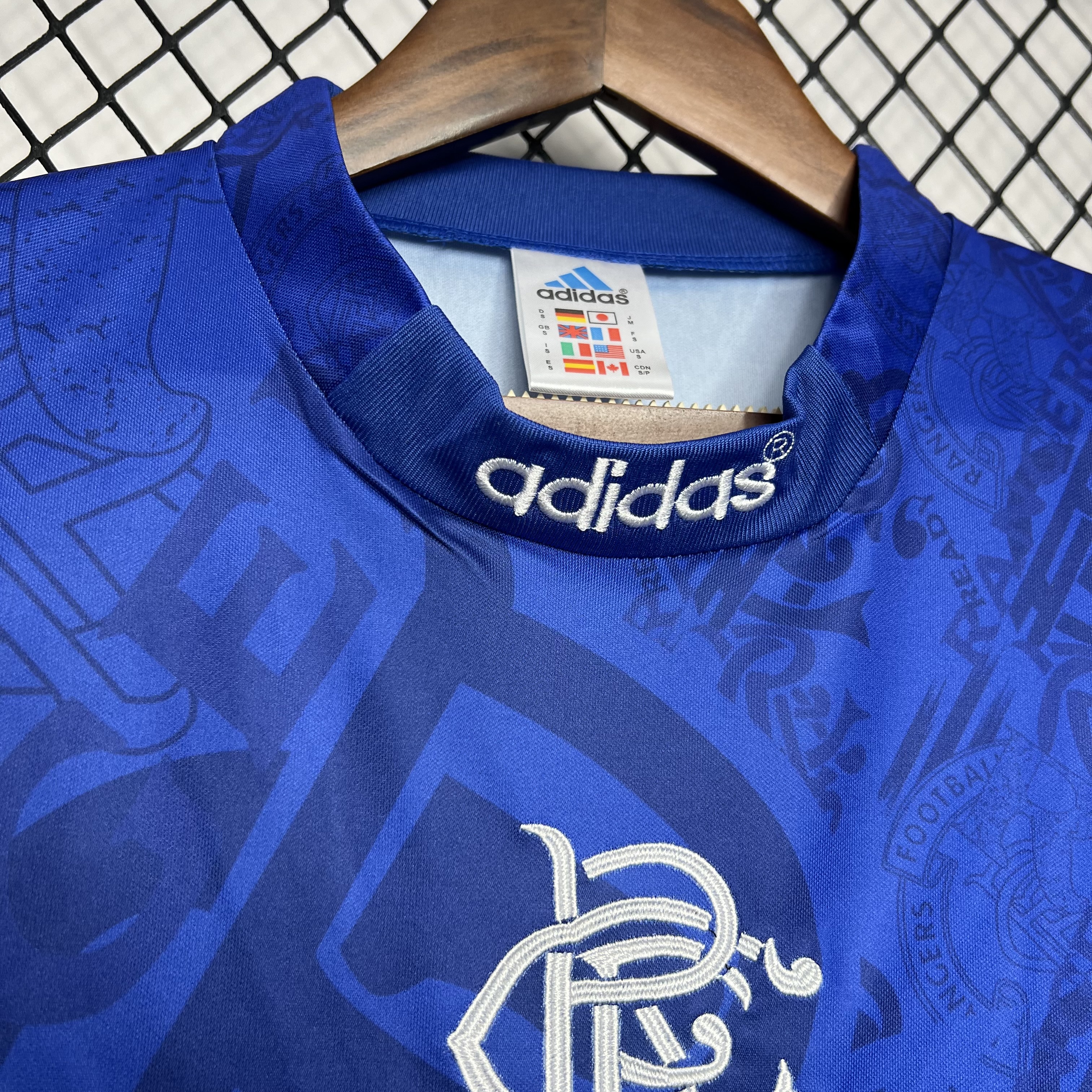 Retro Glasgow Rangers 1994-96 Home Stadium Jersey - SOCCERDEALSHOP