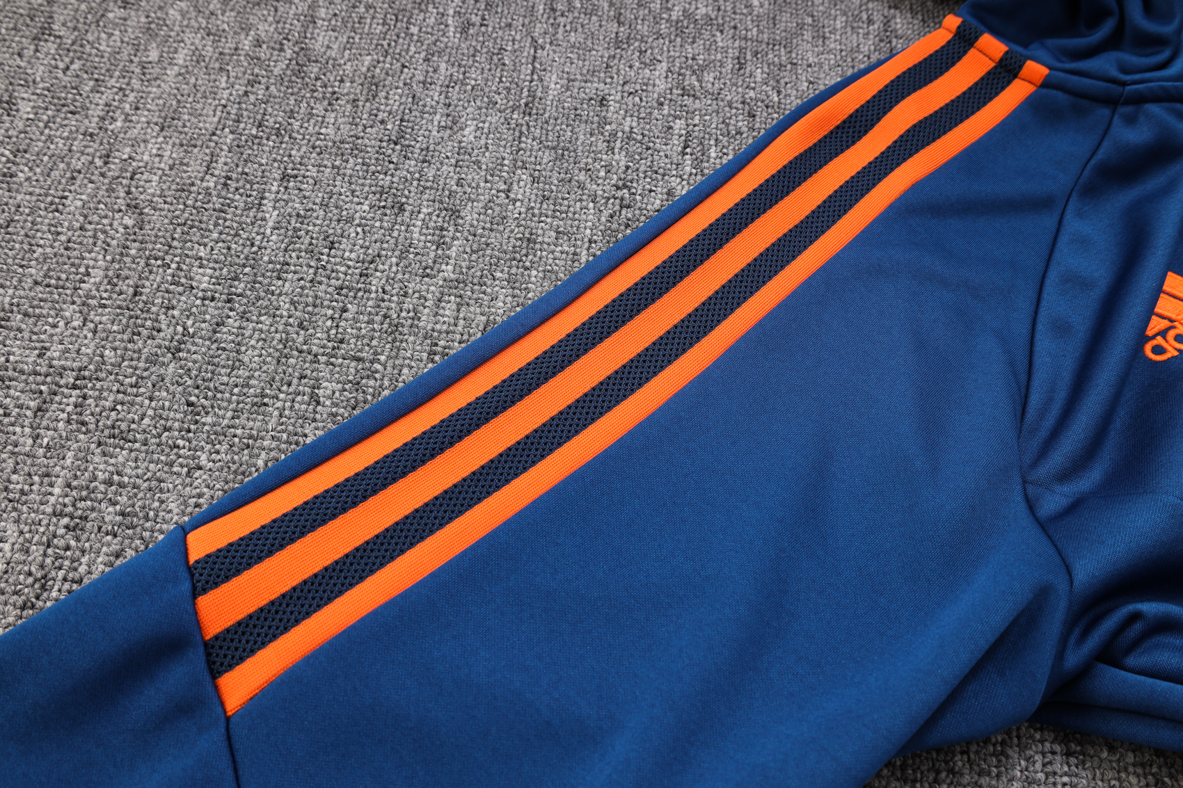 Manchester United 23-24 Hoodie Jacket Training Tracksuit -Blue - SOCCERDEALSHOP