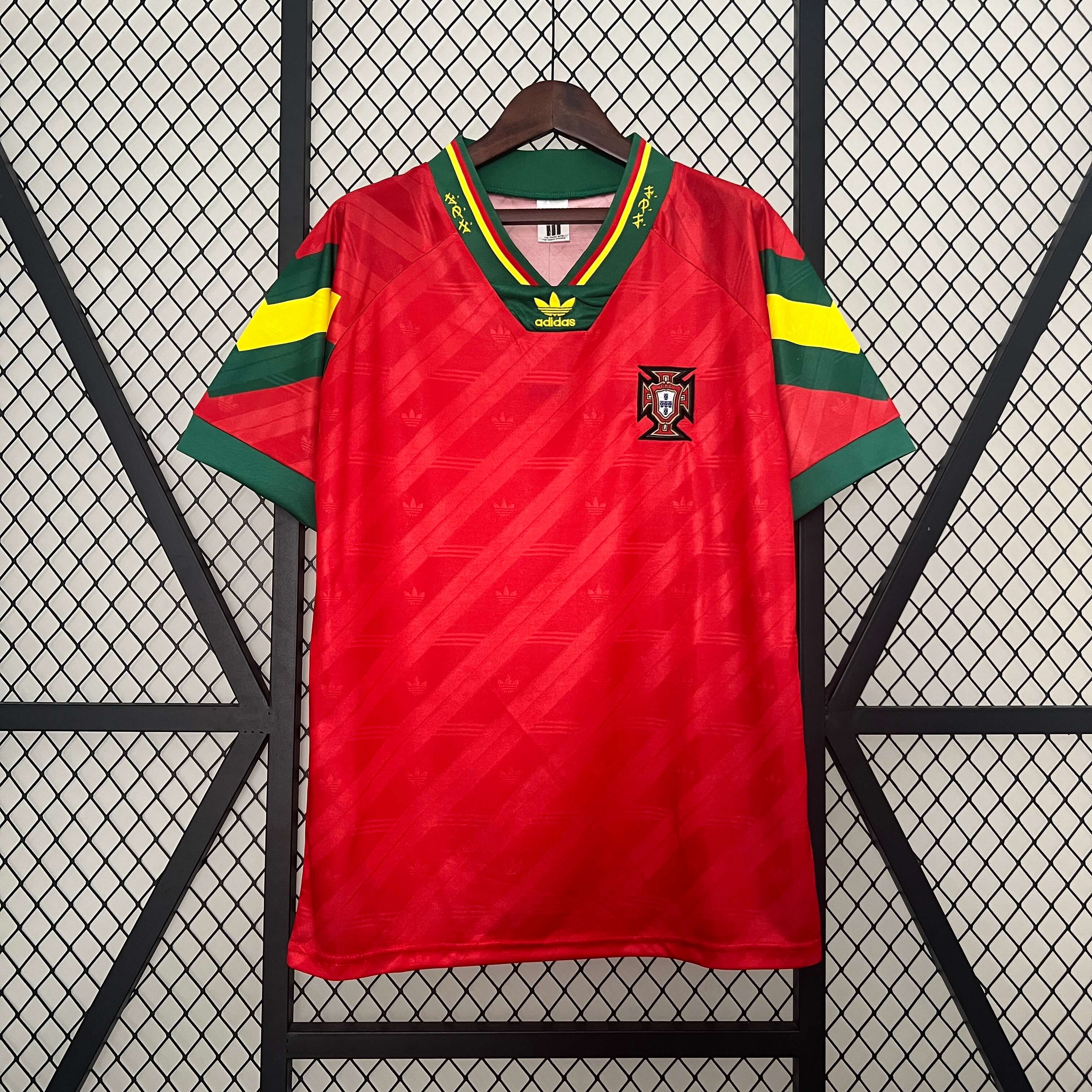 Retro Portugal 1992 Home Stadium Jersey - SOCCERDEALSHOP
