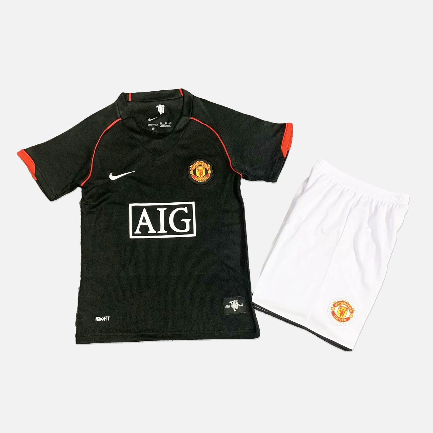 Manchester United Retro 2007-08 Away Stadium Kids Kit - SOCCERDEALSHOP