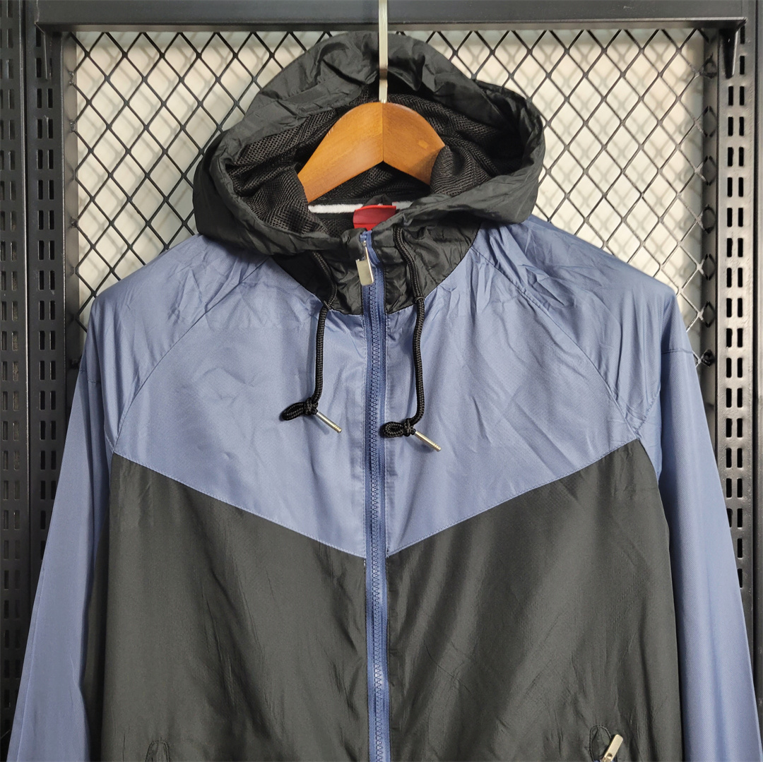 Inter Milan 23-24 Mens Windbreaker - Blue Black - SOCCERDEALSHOP